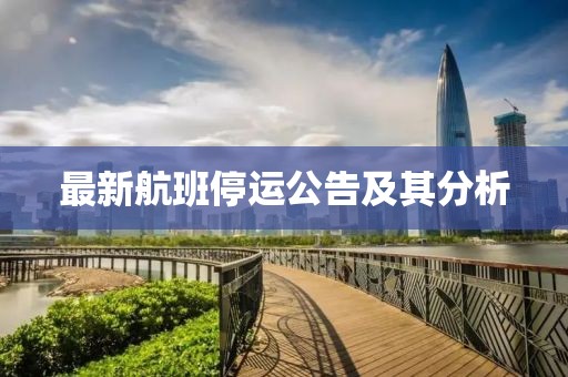 最新航班停运公告及其分析