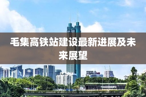 毛集高铁站建设最新进展及未来展望