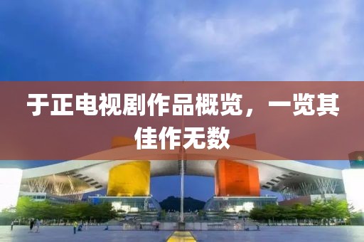于正电视剧作品概览，一览其佳作无数