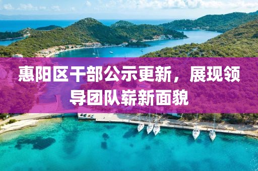 惠阳区干部公示更新，展现领导团队崭新面貌