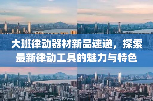 大班律动器材新品速递，探索最新律动工具的魅力与特色