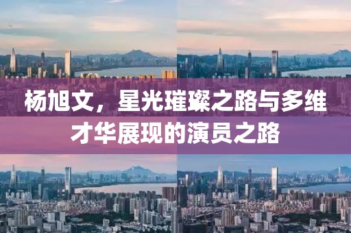 杨旭文，星光璀璨之路与多维才华展现的演员之路