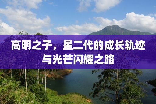 高明之子，星二代的成长轨迹与光芒闪耀之路