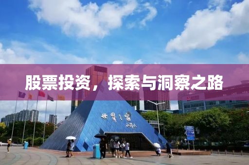 股票投资，探索与洞察之路