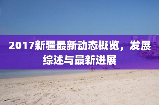 2017新疆最新动态概览，发展综述与最新进展