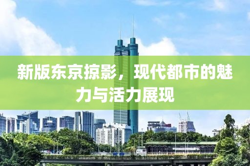 新版东京掠影，现代都市的魅力与活力展现