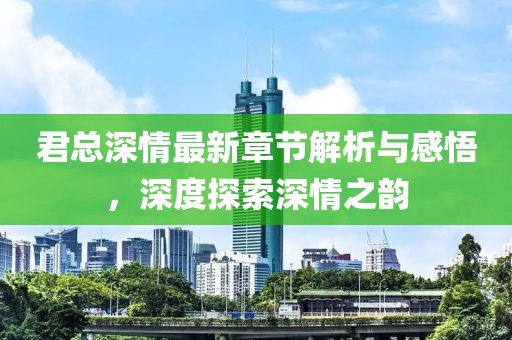 君总深情最新章节解析与感悟，深度探索深情之韵