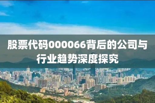 股票代码000066背后的公司与行业趋势深度探究