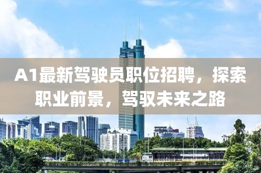 A1最新驾驶员职位招聘，探索职业前景，驾驭未来之路