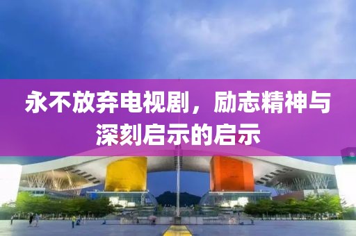 永不放弃电视剧，励志精神与深刻启示的启示