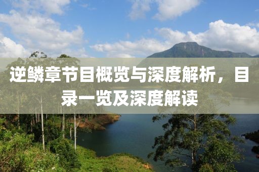逆鳞章节目概览与深度解析，目录一览及深度解读
