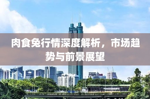 肉食兔行情深度解析，市场趋势与前景展望