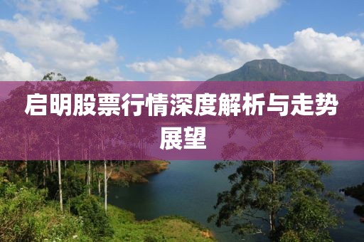 启明股票行情深度解析与走势展望