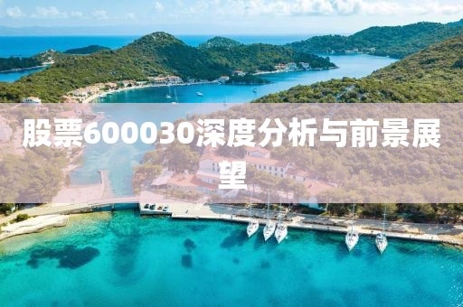 股票600030深度分析与前景展望