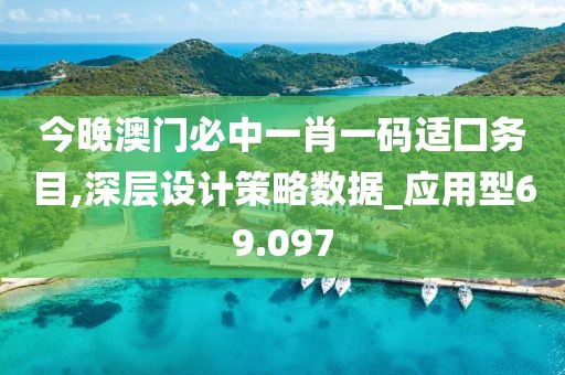 今晚澳门必中一肖一码适囗务目,深层设计策略数据_应用型69.097