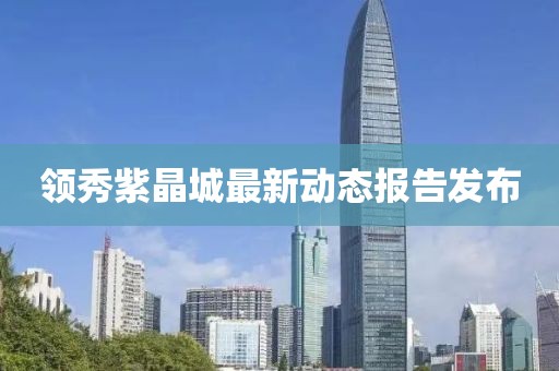 领秀紫晶城最新动态报告发布