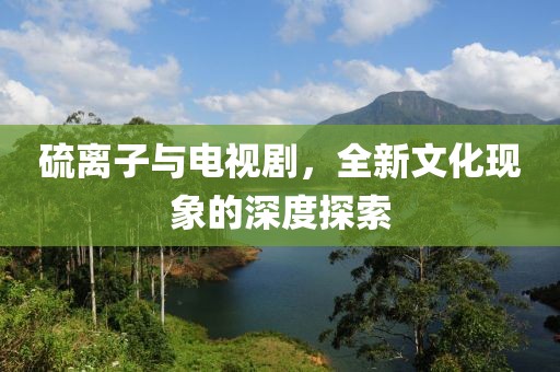 硫离子与电视剧，全新文化现象的深度探索