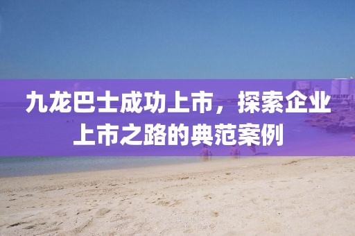 九龙巴士成功上市，探索企业上市之路的典范案例