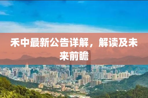 禾中最新公告详解，解读及未来前瞻
