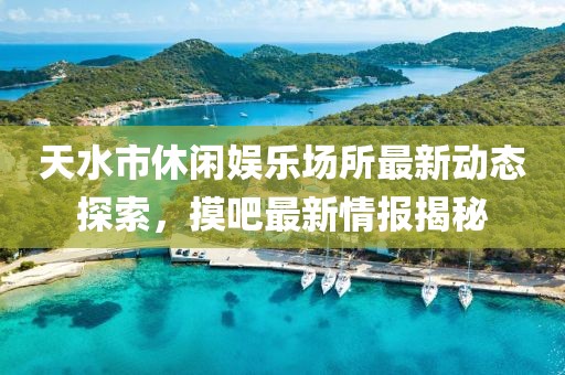 天水市休闲娱乐场所最新动态探索，摸吧最新情报揭秘