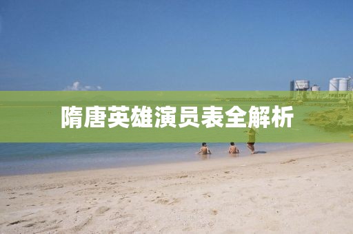 隋唐英雄演员表全解析