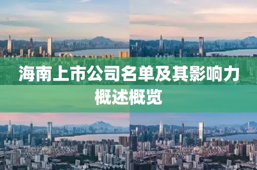海南上市公司名单及其影响力概述概览