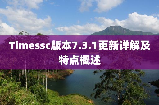 Timessc版本7.3.1更新详解及特点概述