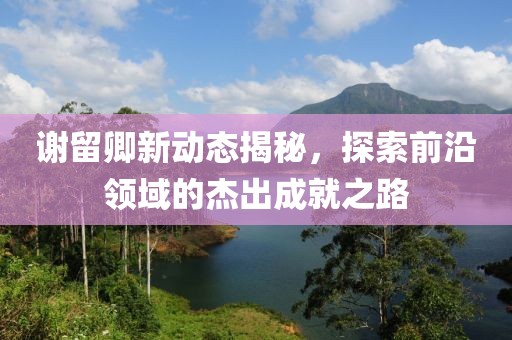 谢留卿新动态揭秘，探索前沿领域的杰出成就之路