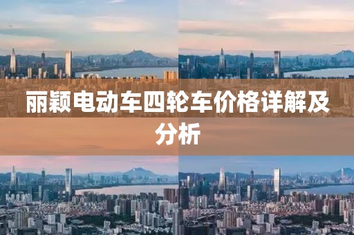 丽颖电动车四轮车价格详解及分析