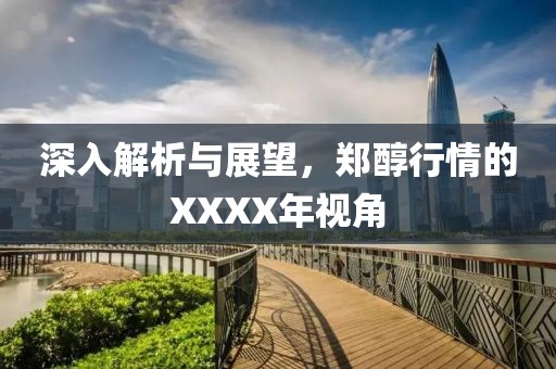 深入解析与展望，郑醇行情的XXXX年视角