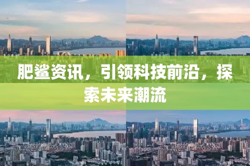 肥鲨资讯，引领科技前沿，探索未来潮流