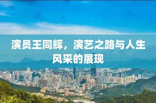 演员王同辉，演艺之路与人生风采的展现