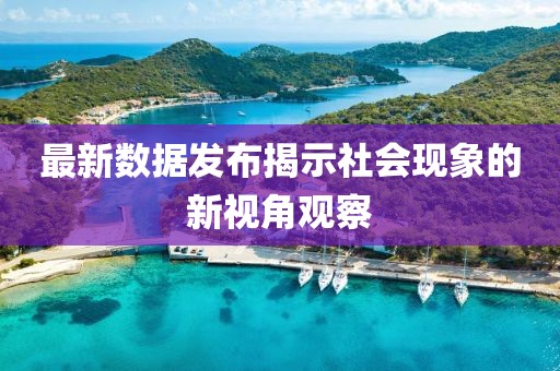 最新数据发布揭示社会现象的新视角观察