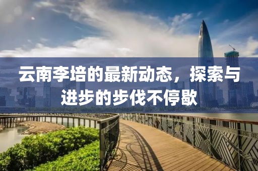 云南李培的最新动态，探索与进步的步伐不停歇