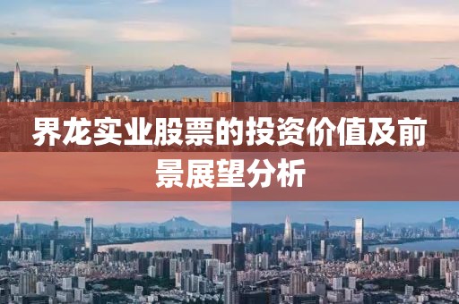 界龙实业股票的投资价值及前景展望分析