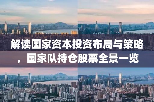 解读国家资本投资布局与策略，国家队持仓股票全景一览