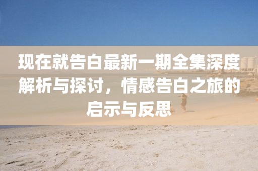 现在就告白最新一期全集深度解析与探讨，情感告白之旅的启示与反思