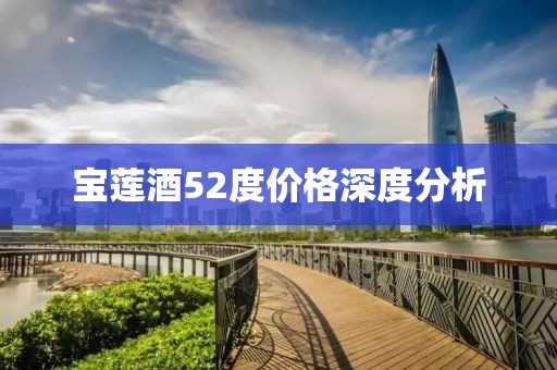 宝莲酒52度价格深度分析