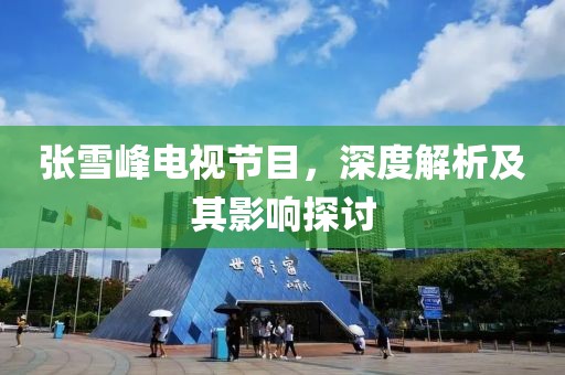 张雪峰电视节目，深度解析及其影响探讨