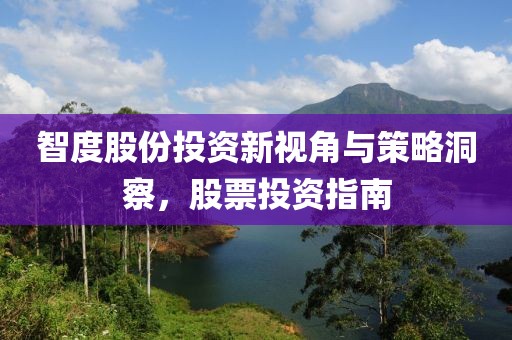 智度股份投资新视角与策略洞察，股票投资指南