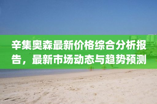 辛集奥森最新价格综合分析报告，最新市场动态与趋势预测