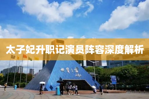 太子妃升职记演员阵容深度解析