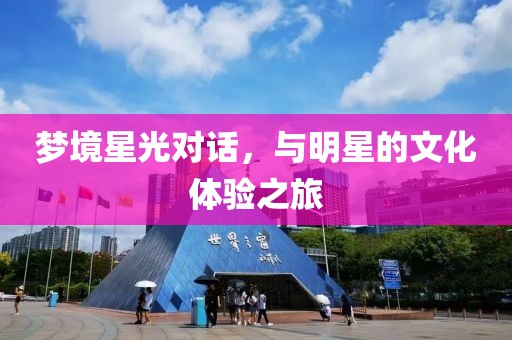 梦境星光对话，与明星的文化体验之旅