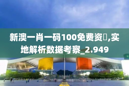 新澳一肖一码100免费资枓,实地解析数据考察_2.949