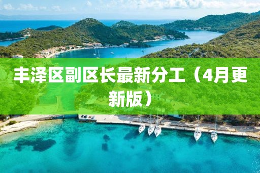 丰泽区副区长最新分工（4月更新版）