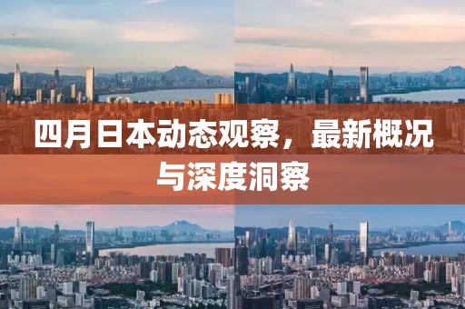 四月日本动态观察，最新概况与深度洞察