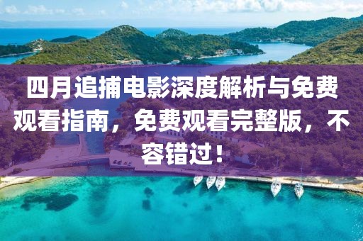 四月追捕电影深度解析与免费观看指南，免费观看完整版，不容错过！