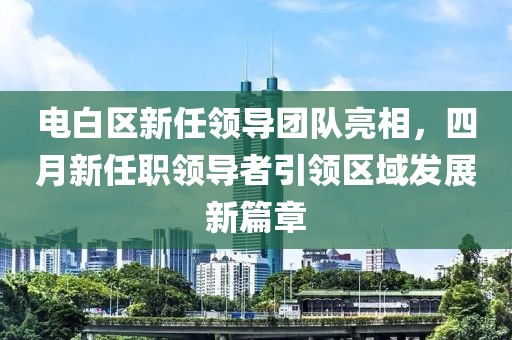 电白区新任领导团队亮相，四月新任职领导者引领区域发展新篇章