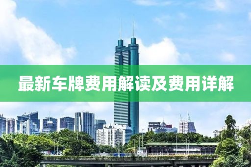 最新车牌费用解读及费用详解