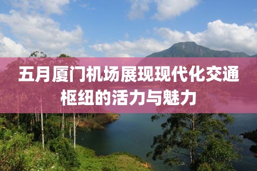 五月厦门机场展现现代化交通枢纽的活力与魅力